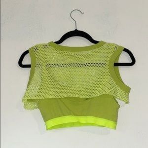 Silent + Noise Lime Green Mesh Top!